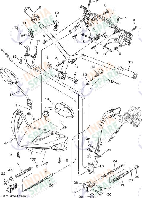 STEERING HANDLE & CABLE